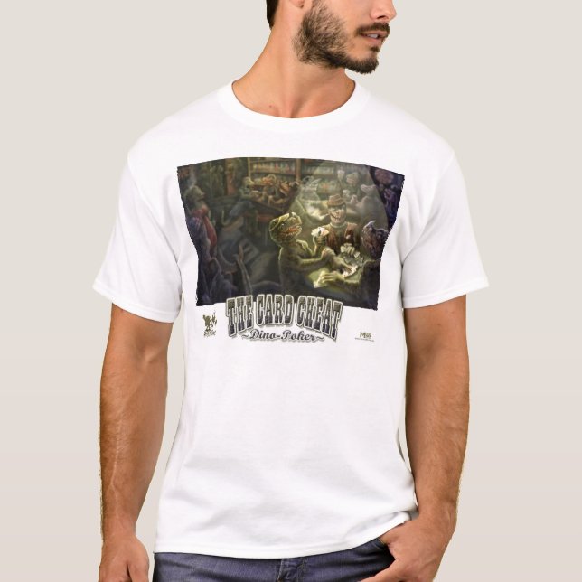 Dinosaurier-Poker T-Shirt (Vorderseite)