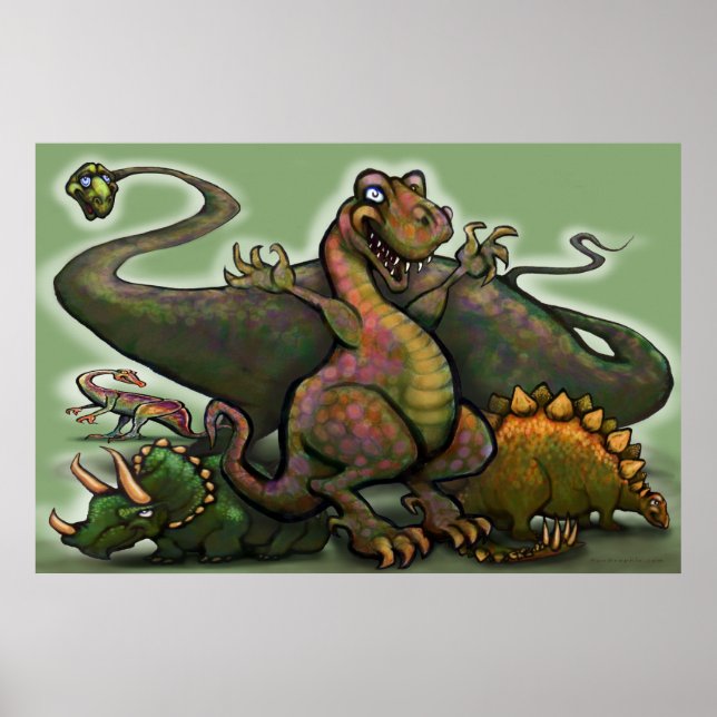 Dinosaurier Poster (Vorne)