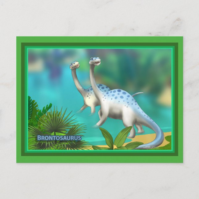 Dinosaurier Postkarte (Vorderseite)
