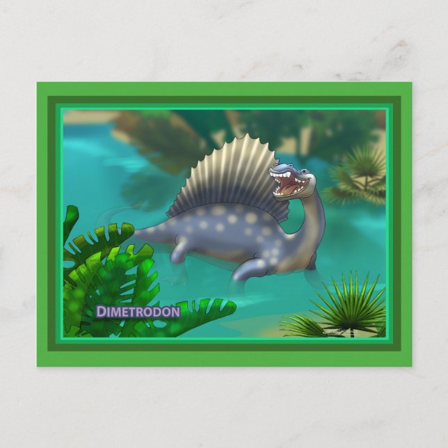 Dinosaurier Postkarte (Vorderseite)