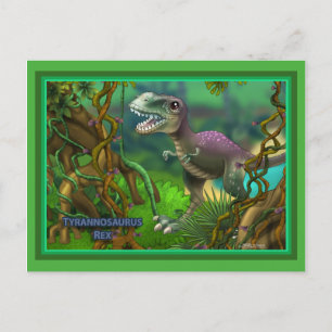 Dinosaurier Postkarte