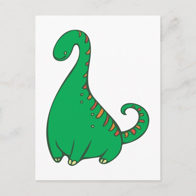 Dinosaurier Postkarte (Vorderseite)