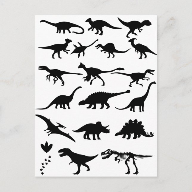 Dinosaurier Postkarte (Vorderseite)