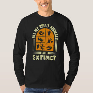 Dinosaurier Prähistorische Knochen Hunter Paläonto T-Shirt