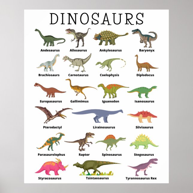 Dinosaurier Print, Value Poster Paper (Matte) (Vorne)