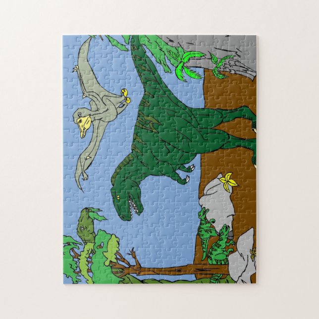 Dinosaurier Puzzle (Vertikal)