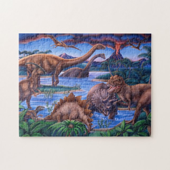 Dinosaurier-Puzzlespiel Puzzle (Horizontal)