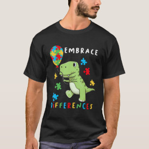 Dinosaurier-Puzzleteil Autismus-Bewusstsein T-Shirt