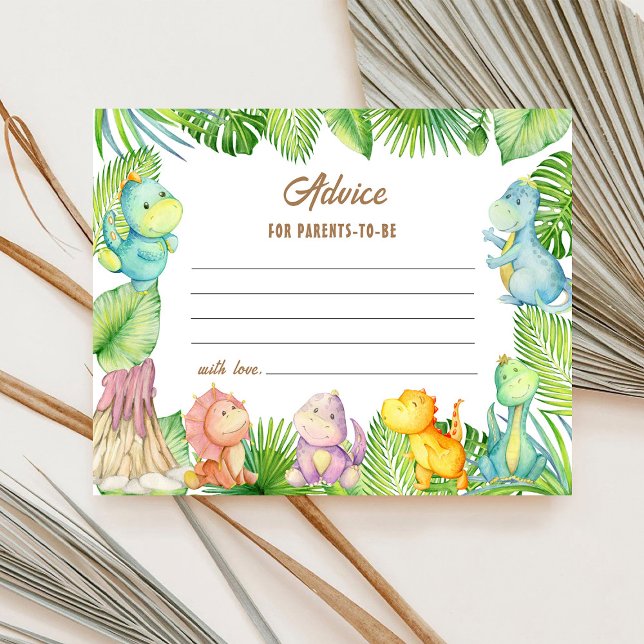 Dinosaurier-Ratschläge Eltern-zu-sein-Karte (Von Creator hochgeladen)