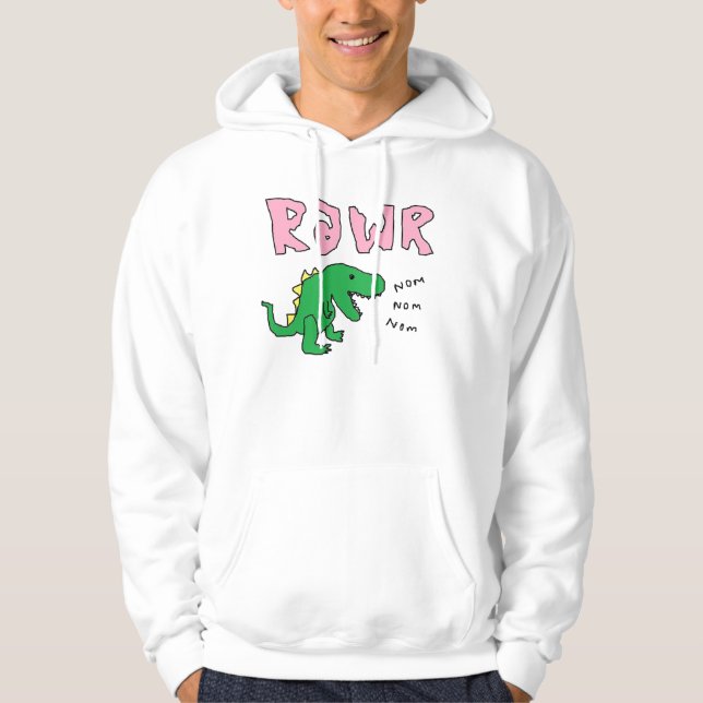 Dinosaurier rawr hoodie (Vorderseite)