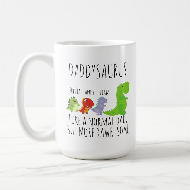 Dinosaurier rawr-some Daddysaurus Kaffeetasse (Links)