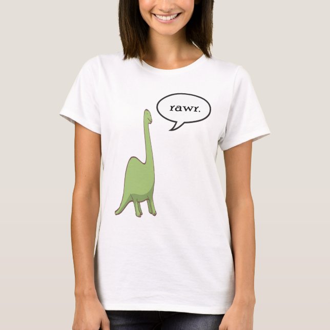 Dinosaurier rawr! T-Shirt (Vorderseite)