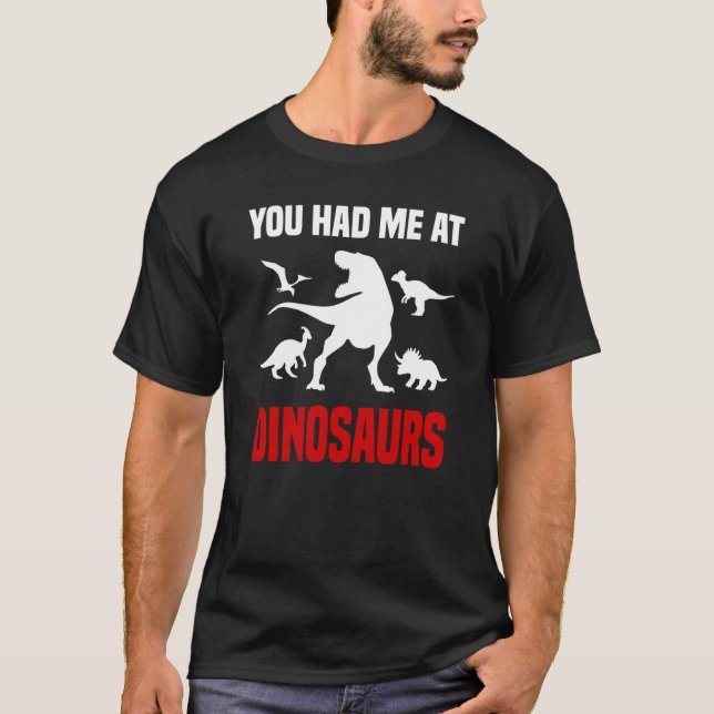 Dinosaurier Rex Du hast mich bei Dinosauriern T-Shirt (Vorderseite)