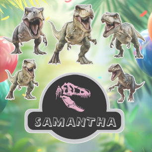 Dinosaurier Roar mit Spannung Aufkleber