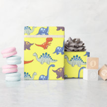 Dinosaurier Rock auf Lemon Wrapping Paper