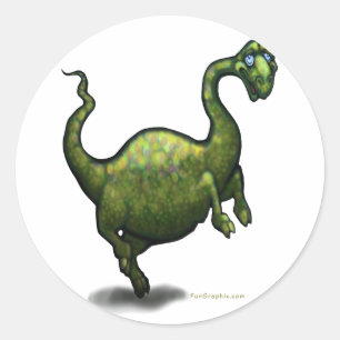 Dinosaurier Runder Aufkleber