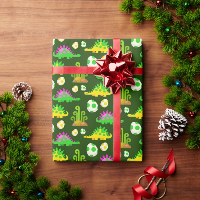Dinosaurier! Schleifpapier Geschenkpapier (Feiertagsgeschenk)