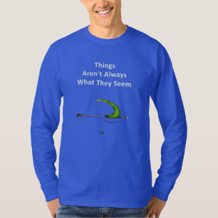 Dinosaurier-Schwanz-Pop aus Reißverschluss im T - T-Shirt