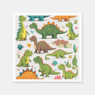 Dinosaurier Serviette