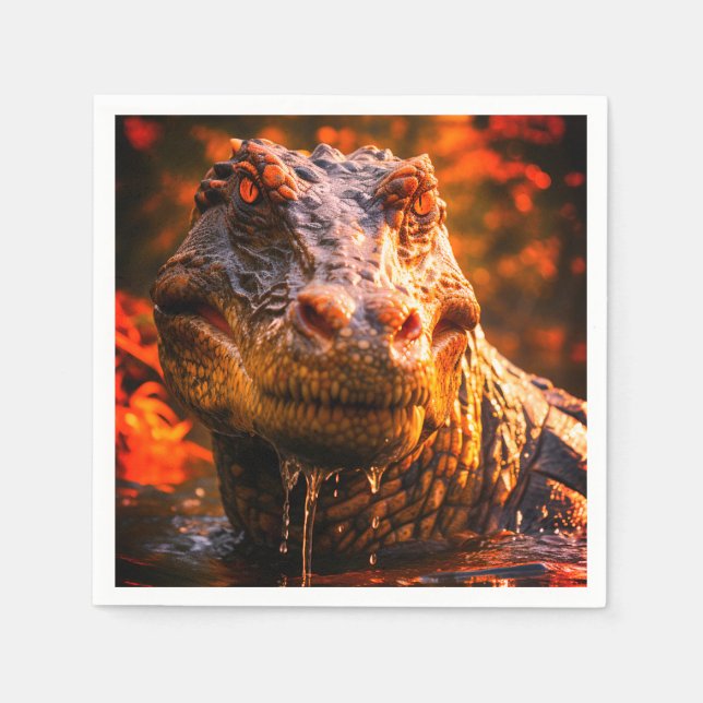 Dinosaurier Serviette (Vorderseite)