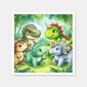 Dinosaurier Serviette