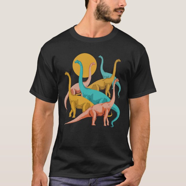 Dinosaurier-Shirt, Sauropod-Shirt, Dinosaurier-T-S T-Shirt (Vorderseite)