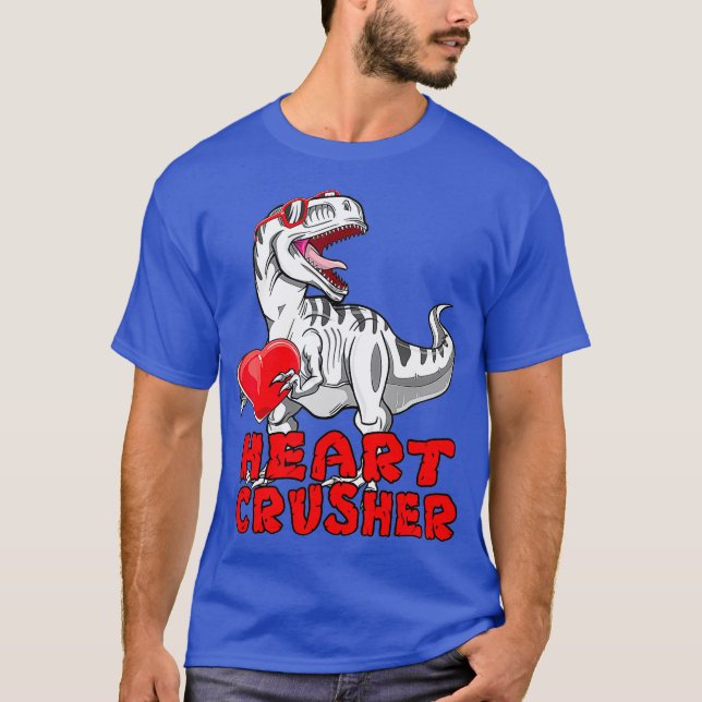Dinosaurier Shirt Valentinstag Heart Crusher T (Vorderseite)