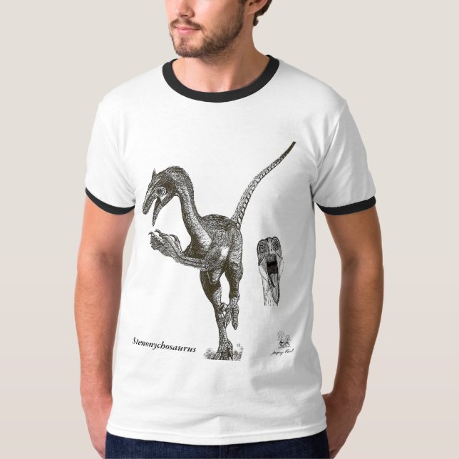 Dinosaurier-ShirtStenonychosaurus Troodon Greg T-Shirt (Vorderseite)
