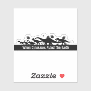 Dinosaurier-Silhouetten Aufkleber