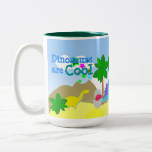 Dinosaurier sind coole NamensTasse Zweifarbige Tasse