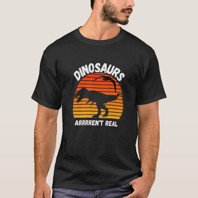 Dinosaurier sind nicht echt T-Shirt (Vorderseite)