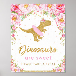 Dinosaurier sind Sweet Birthday Party T-Rex Lecker Poster