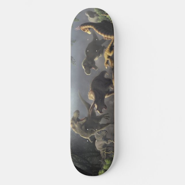 Dinosaurier-Skateboard Skateboard (Vorderseite)