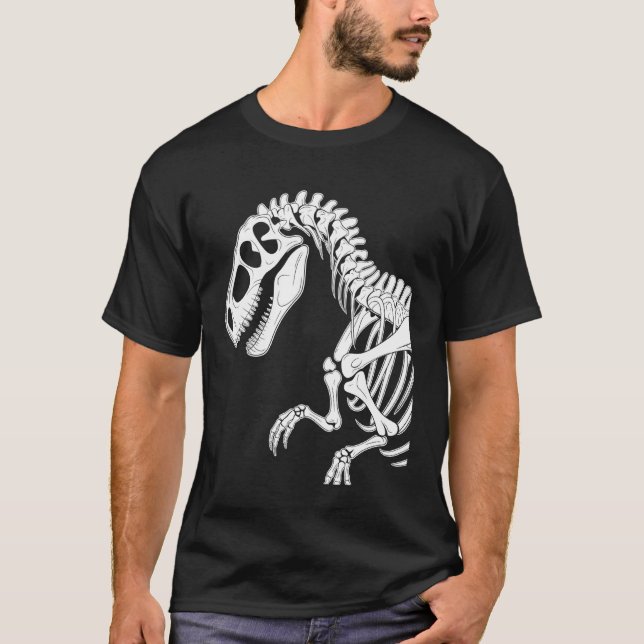 Dinosaurier-Skelettfossil T-Shirt (Vorderseite)