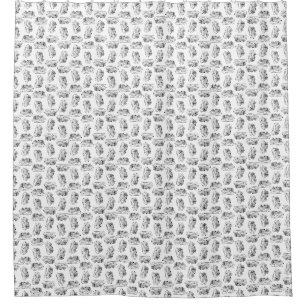 Dinosaurier Skulls Muster CUSTOM HINTERGRUNDFARBE Duschvorhang