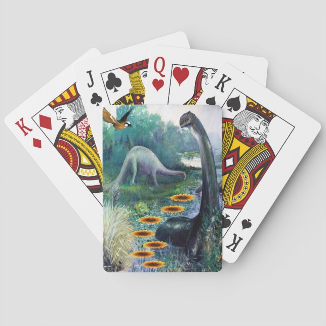 Dinosaurier Spielkarten Deck (Rückseite)