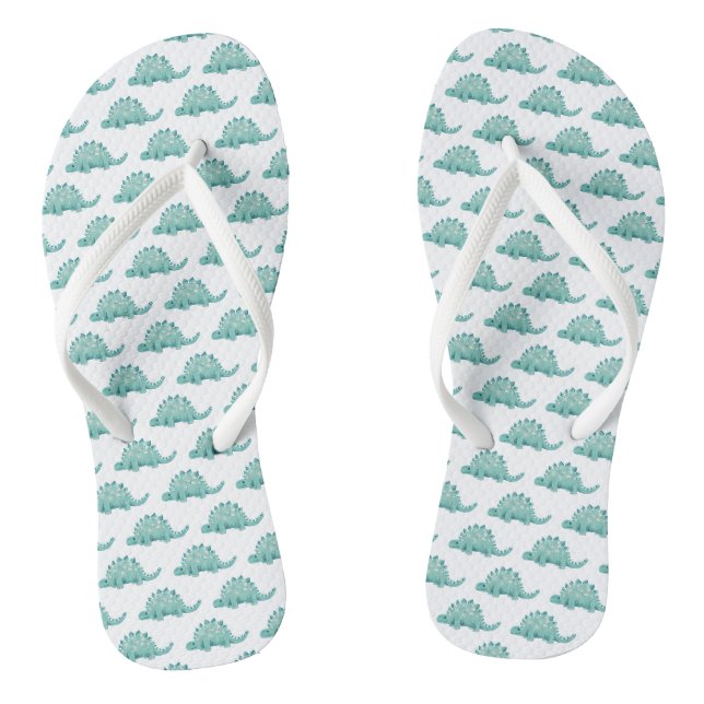 Dinosaurier Stegosaurus Muster Flip Flops (Fußbett)