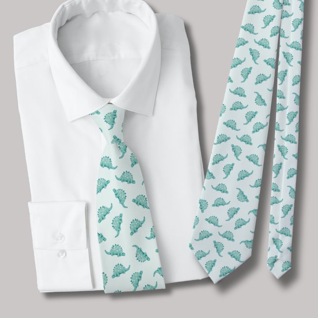 Dinosaurier-Stegosaurus-Muster Krawatte (Dinosaur tie)