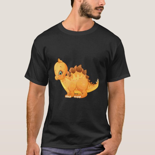 Dinosaurier Stegosaurus  T-Shirt (Vorderseite)
