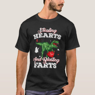 Dinosaurier stehlt Herz und Furz wird abgebrannt T-Shirt