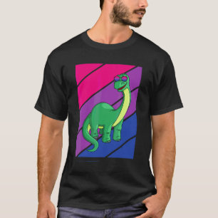 Dinosaurier Stolz Bisexuellen-Flagge Lgbtq Stolz V T-Shirt