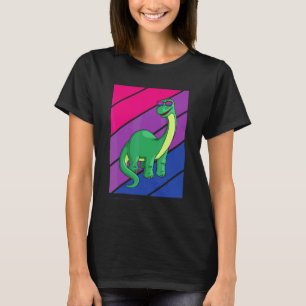 Dinosaurier Stolz Bisexuellen-Flagge Lgbtq Stolz V T-Shirt