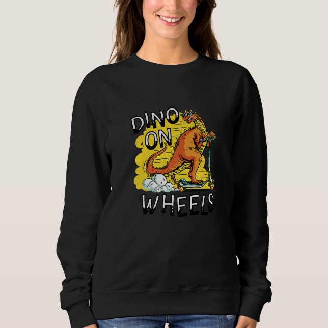 Dinosaurier & Sunglasses Children S Scooter Sweatshirt (Vorderseite)