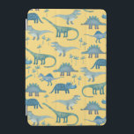 Dinosaurier Sunshine Yellow iPad Mini Hülle<br><div class="desc">Viele blaue Dinosaurier,  Tyrannosaurus rex,  Spinosaurus,  Stegosaurus,  Diplodocus und Triceratops auf sonniger gelber Basis. Ach!</div>