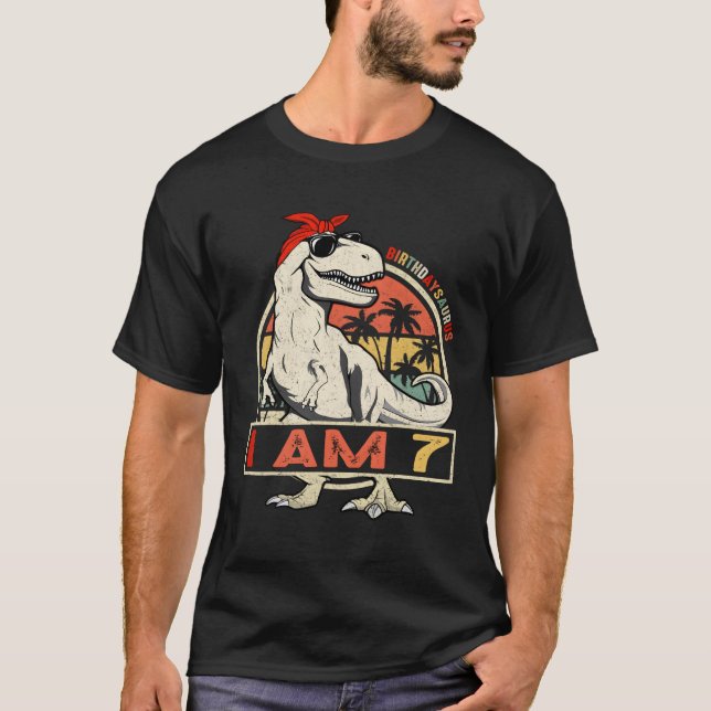 Dinosaurier T Rex 7 T-Shirt (Vorderseite)