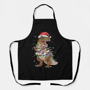 Dinosaurier T-Rex Baum Weihnachtspullover Xmas Din Schürze