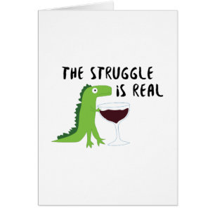 Dinosaurier T Rex das Struggl ist die wirkliche