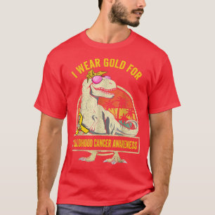 Dinosaurier T-rex I trägt Gold für Kinderkrebs Aw T-Shirt