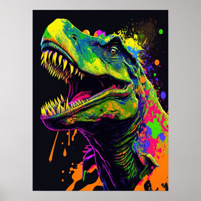 Dinosaurier T Rex kids Poster (Vorne)