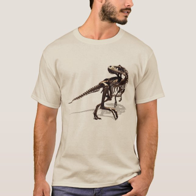 Dinosaurier T-Rex Skelett T-Shirt (Vorderseite)